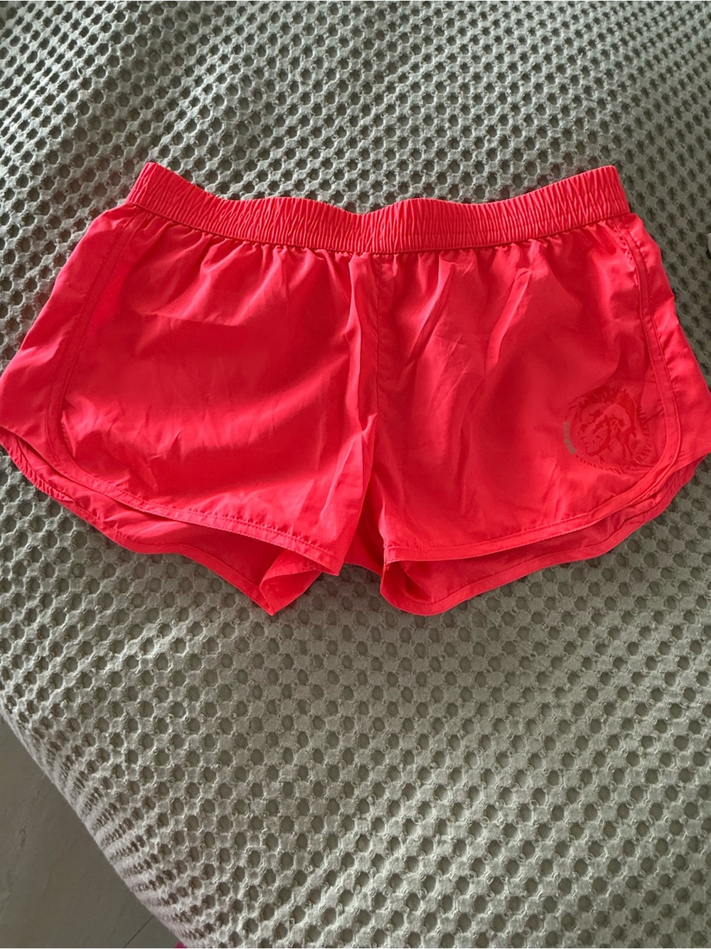 Diesel Bright Coral Women's Athletic Shorts